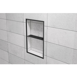tablette-niche-floral-shelf-n-300x87-alu-struc-noir-graph-m|Accessoires salle de bain
