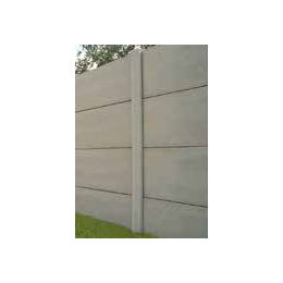 poteau-beton-cloture-12x12cm-2-50m-2-rainures-edycem|Clôtures et brande