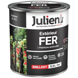julien-fer-anti-rouille-noir-brillant-0-5l-5695804|Préparation des supports, traitement des bois