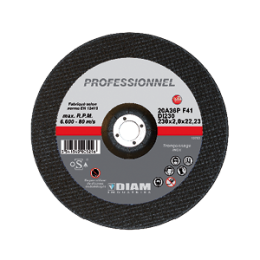 disque-abrasif-inox-d125mm-ep1-6mm-di230-22-diam-industries|Consommables outillages portatifs