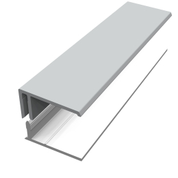 bordure-u-clips-long-3m-gris-ciment-cg-freefoam|Accessoires bardage