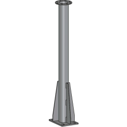 colonne-ronde-droite-ht-900mm-acier-inox-norham|Tubes et raccords PVC