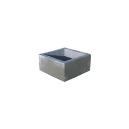 element-pilier-beton-40x40-h20cm-gris-a-enduire-ppl|Piliers et dessus piliers
