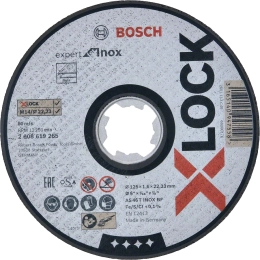disque-d125x1-6mm-inox-x-lock-2608619265-bosch|Consommables outillages portatifs