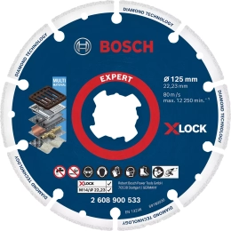 disque-diamant-metal-expert-x-lock-dd-125mm-2608900533-bosch|Consommables outillages portatifs