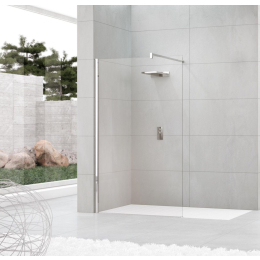 paroi-fixe-kuadra-h110-transp-silver-kuadh110-1-b-novellini|Parois de douche