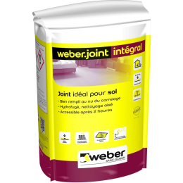 joint-carrelage-weberjoint-integral-5kg-sac-gris-acier|Colles et joints