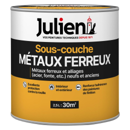 julien-j5-metaux-ferreux-2-5l-blanc-mat-5108090|Préparation des supports, traitement des bois