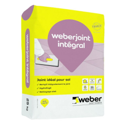 joint-carrelage-weberjoint-integral-25kg-sac-beige-sable|Colles et joints
