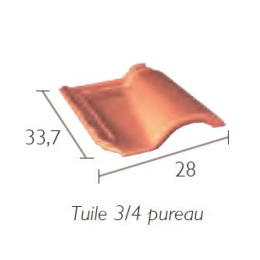 tuile-3-4-pureau-gr13-monier-gl084-silvacane-xahara|Fixation et accessoires tuiles