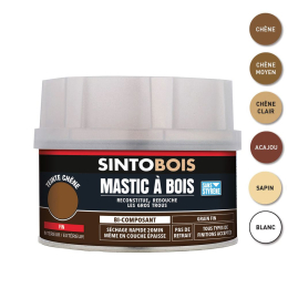 mastic-bois-fin-sintobois-blanc-500ml-bidon-33891-sinto|Préparation des supports, traitement des bois