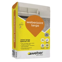 joint-carrelage-weberjoint-large-25kg-sac-gris-ciment|Colles et joints