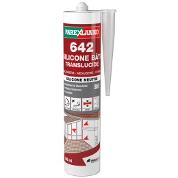 mastic-silicone-642-bati-colore-translucide-310ml-cartouche|Colles et mastics d'étanchéité