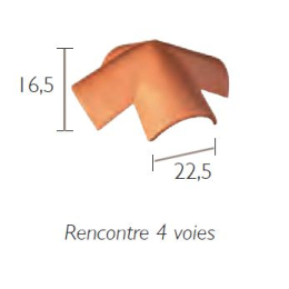 rencontre-4-voies-monier-dy050-silvacane-littoral|Fixation et accessoires tuiles