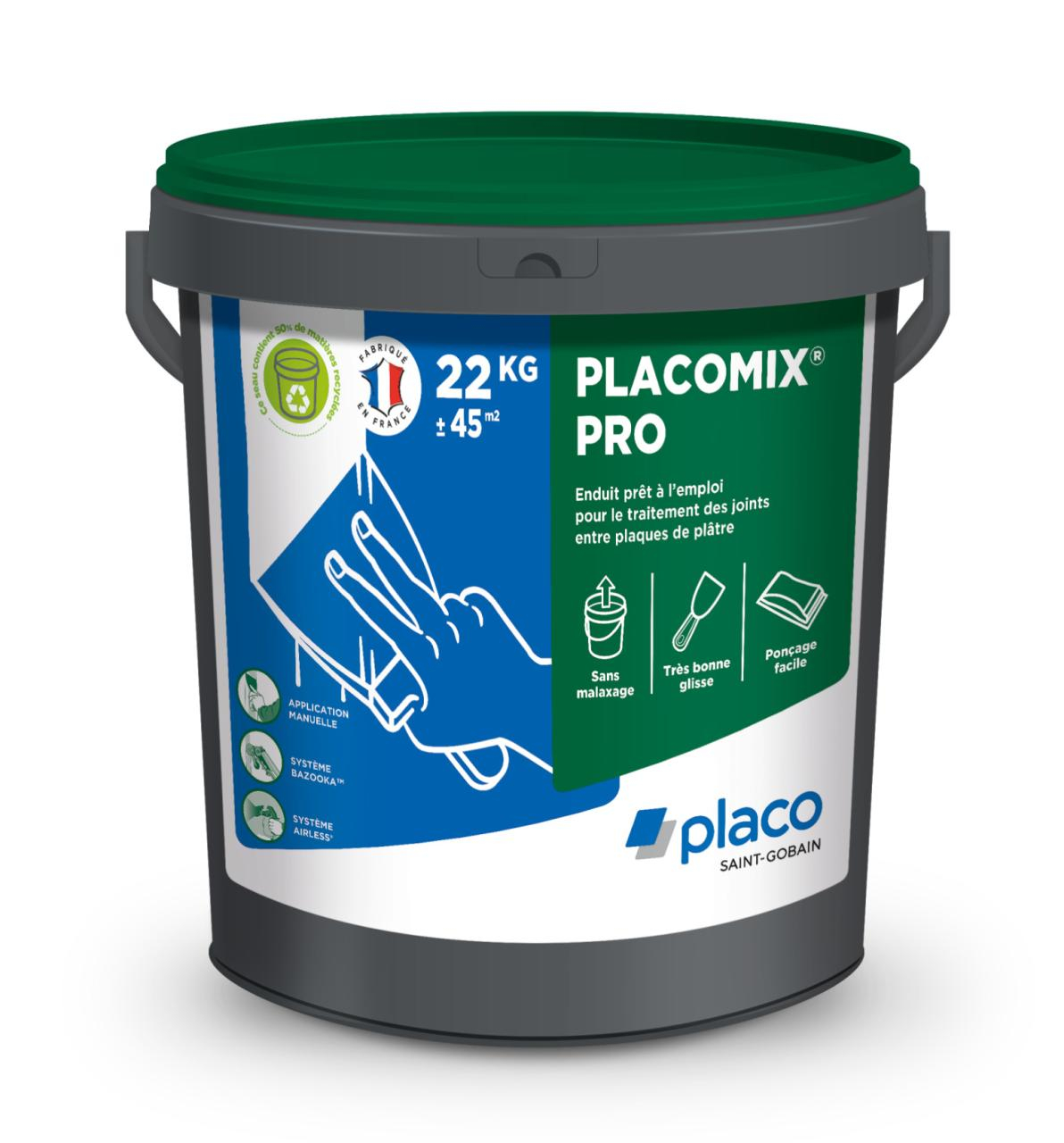 PLACO - Enduit à joint Placomix Pro - seau de 22 kg